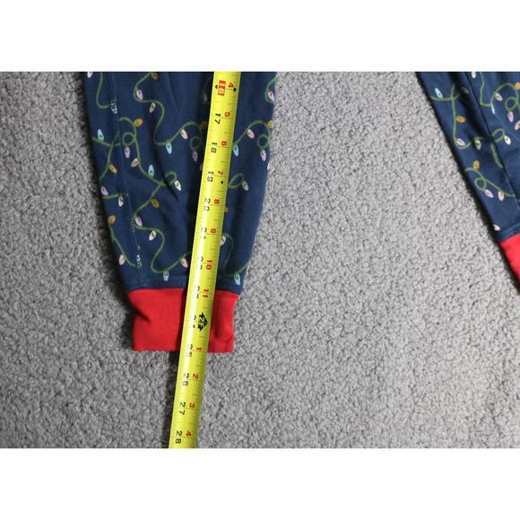 Pact Pajama Set Womens Small Organic Cotton Printed Holiday Light Christmas - Picture 11 of 11